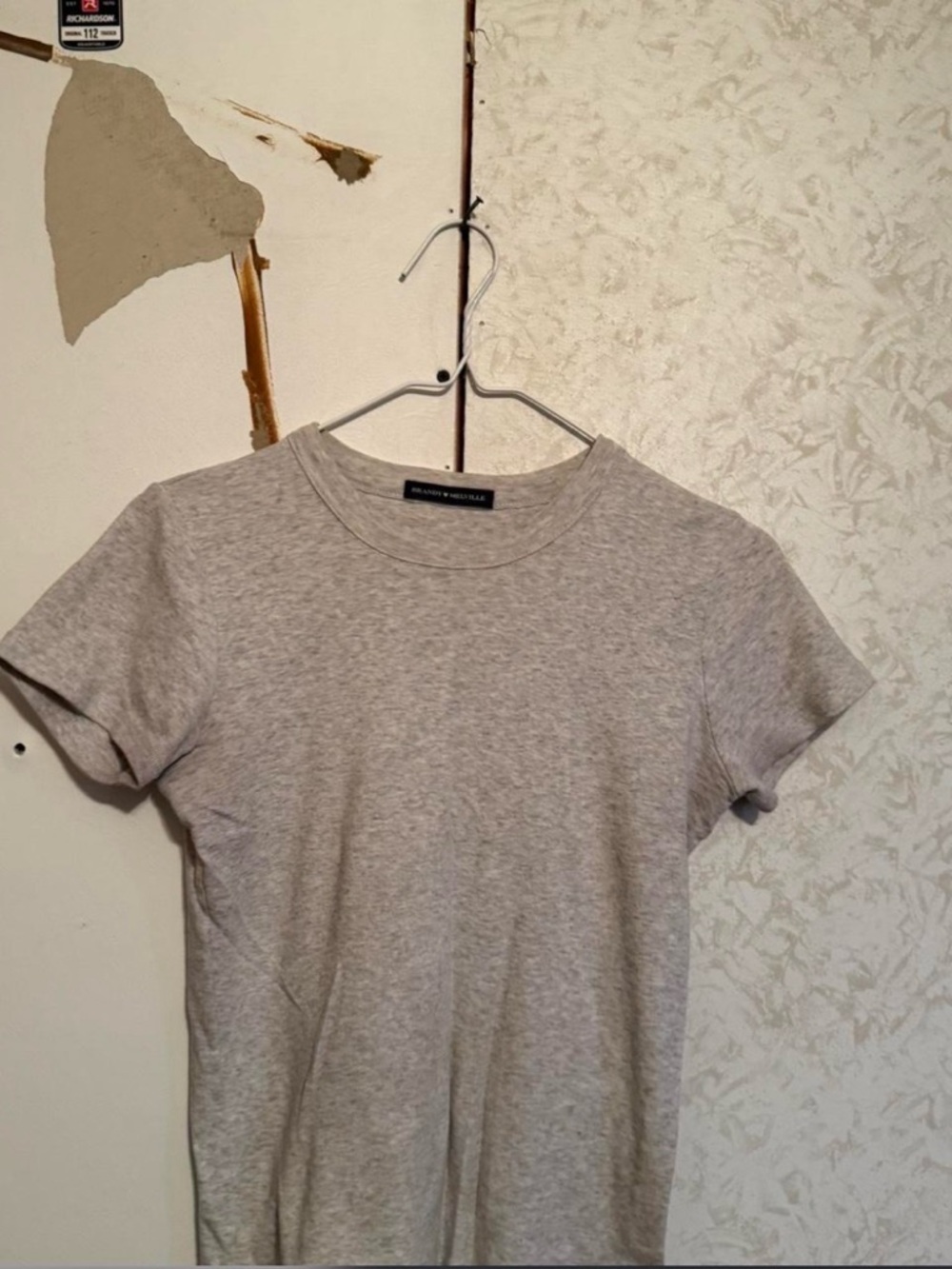 Brandy Melville Heather Gray Crewneck Tee